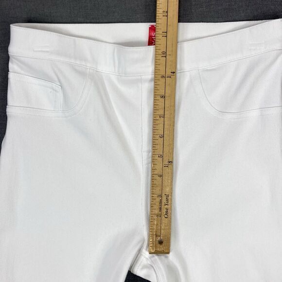 Spanx Skinny Ankle Jeggings Womens M White Stretch Comfy Pull On Shaping Pants - Picture 10 of 14